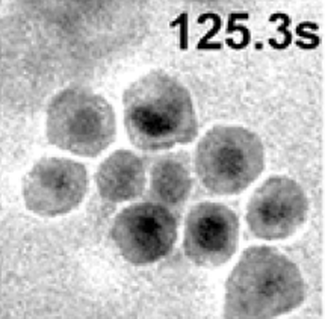 Core–shell nanoparticles at 125.3 seconds